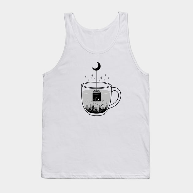 Please Brew Me a Goodnight Tank Top by Episodic Drawing